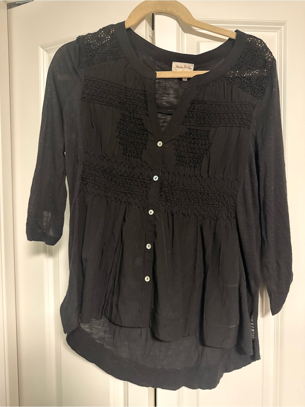 Anthropologie Black Tunic